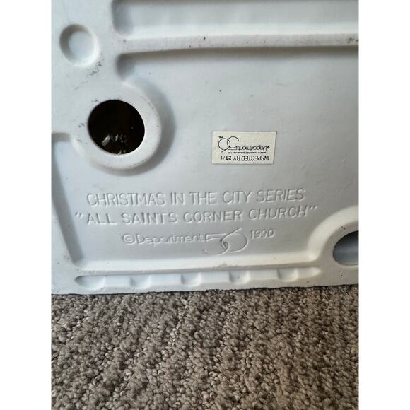 Dept  56 All Saints Corner Church.  *damaged - Picture 3 of 11